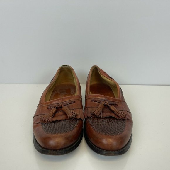 Allen Edmonds Cody Tassel Loafer Dress Shoes Leather Brown Mens Size 11 main image 5